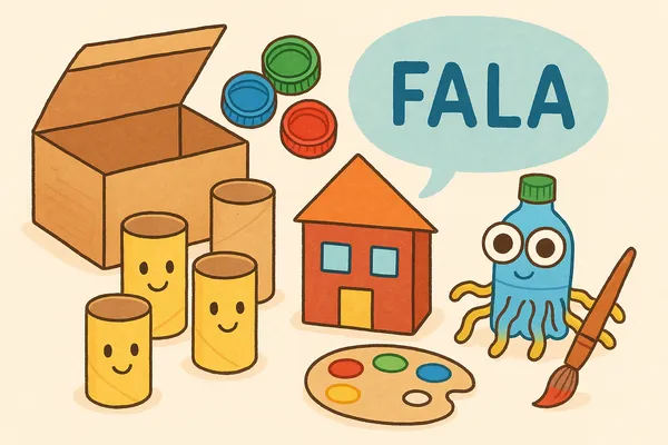 Materiais recicláveis para atividades